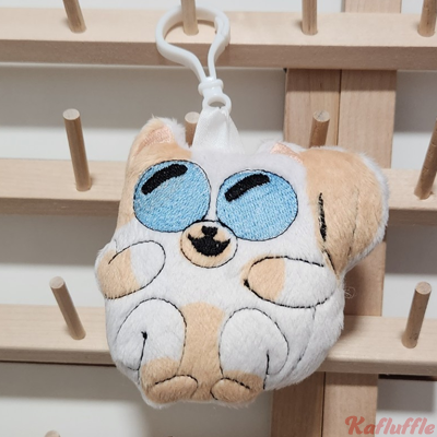 Plush keychain of Cake from Fionna and Cake