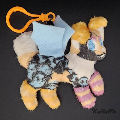 A Halloween themed dog keychain